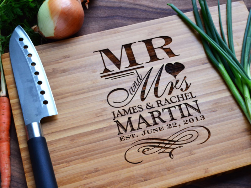 Personalized Chopping Board Wedding Gift