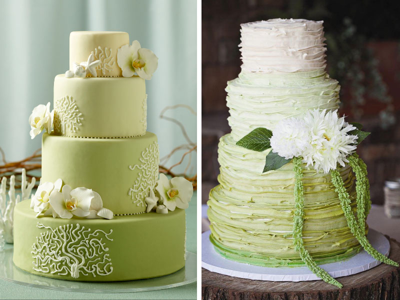 Green Wedding Cake