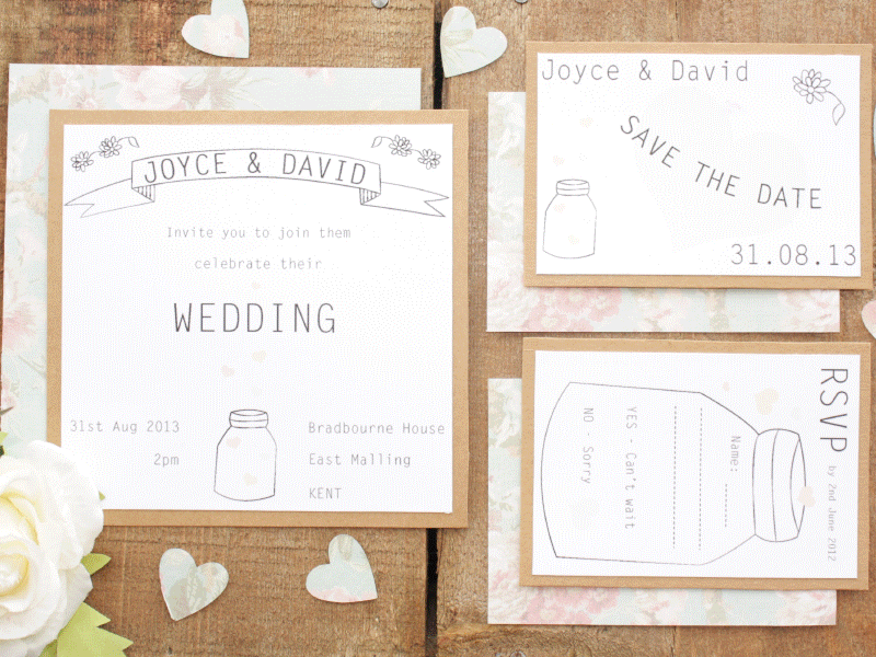 Cute Wedding Invitation Cards