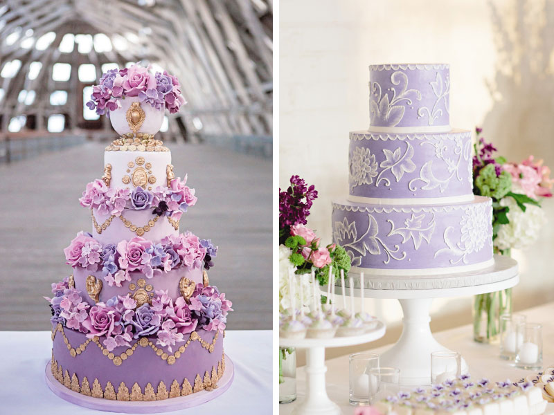 Violet Wedding Cake