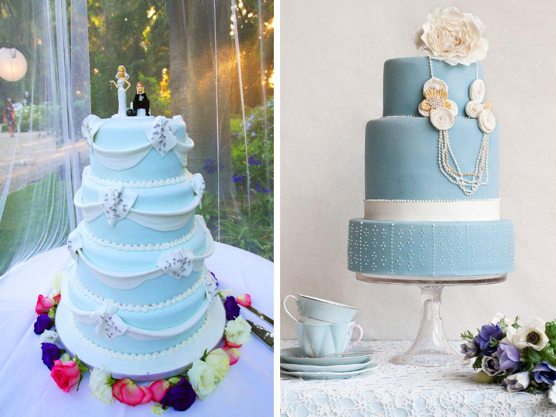 Blue Wedding Cake