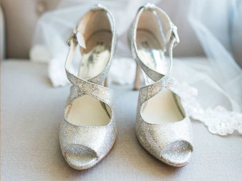 Glitter Wedding Heels