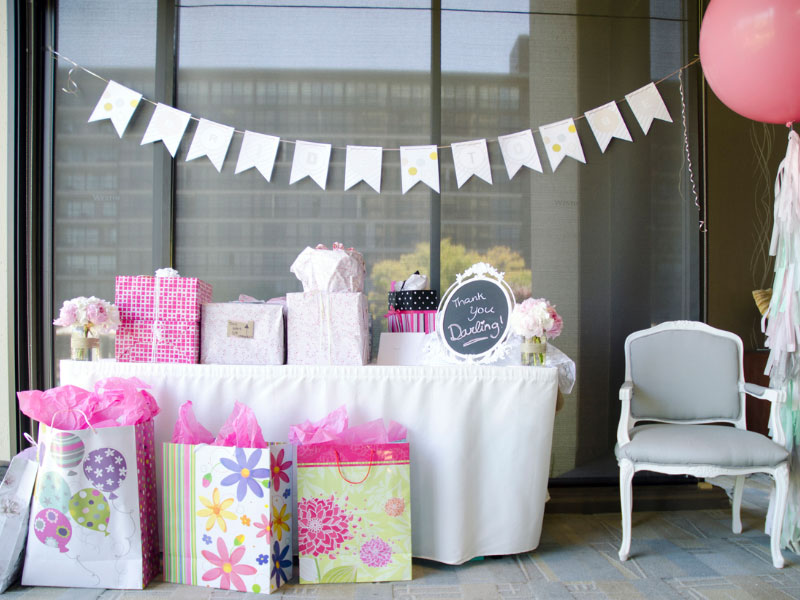 Bridal Shower Gifts Table