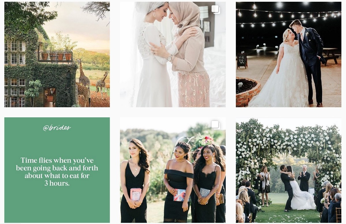 brides magazine wedding inspiration wedding trends wedding instagram accounts to follow