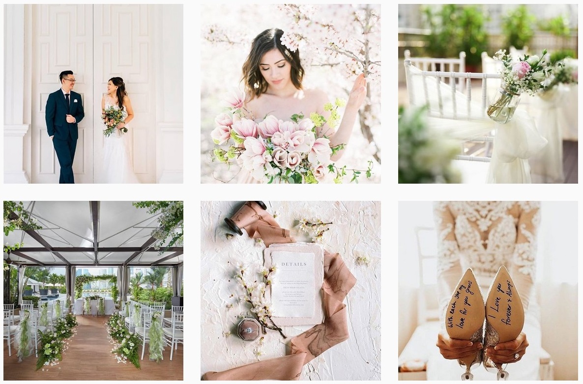 wedding ideas singapore brides decor flower arrangements 
